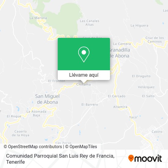 Mapa Comunidad Parroquial San Luis Rey de Francia