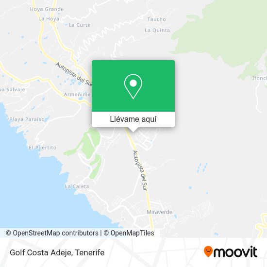 Mapa Golf Costa Adeje