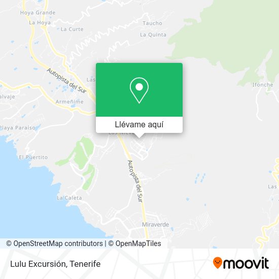 Mapa Lulu Excursión