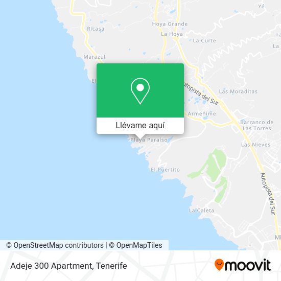 Mapa Adeje 300 Apartment