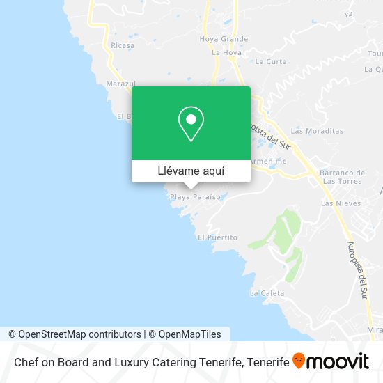 Mapa Chef on Board and Luxury Catering Tenerife