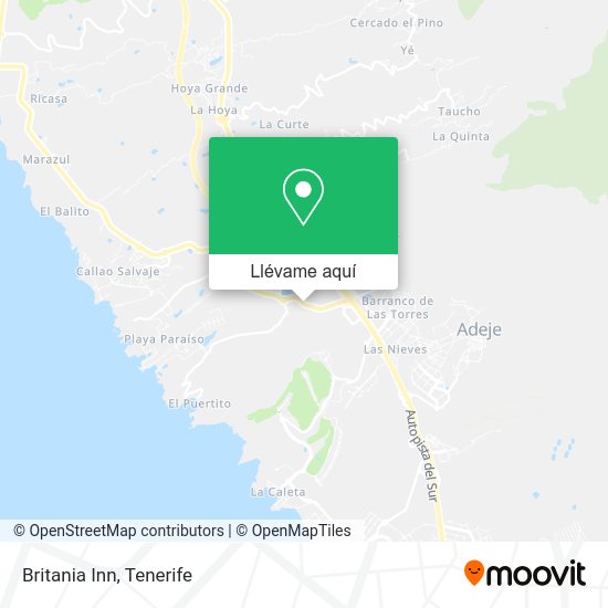 Mapa Britania Inn