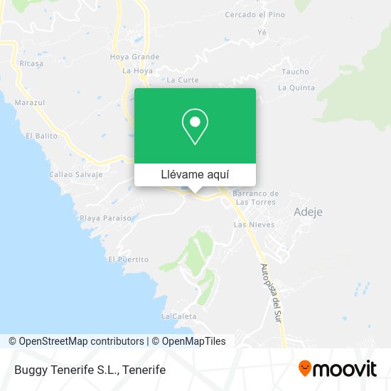 Mapa Buggy Tenerife S.L.