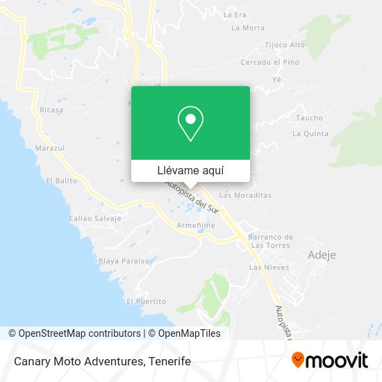 Mapa Canary Moto Adventures