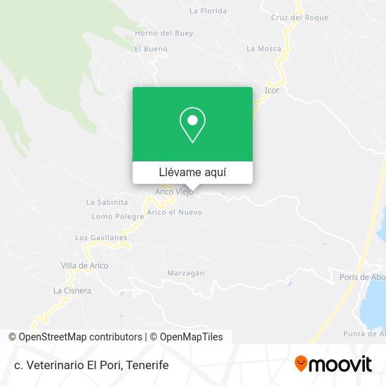 Mapa c. Veterinario El Pori