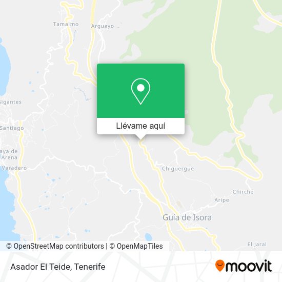 Mapa Asador El Teide