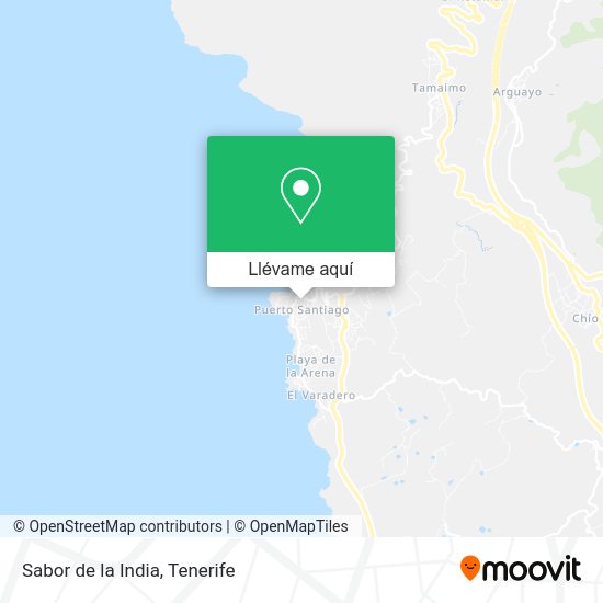 Mapa Sabor de la India