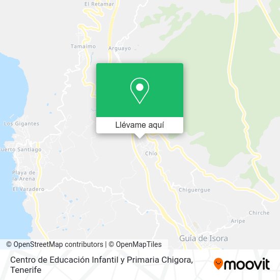 Mapa Centro de Educación Infantil y Primaria Chigora