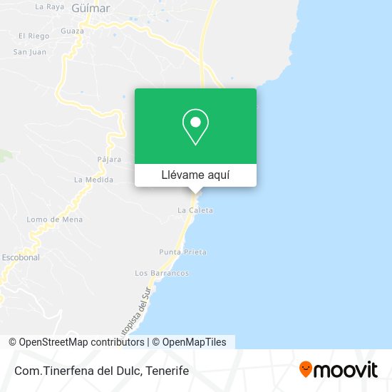 Mapa Com.Tinerfena del Dulc