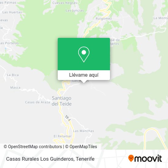 Mapa Casas Rurales Los Guinderos