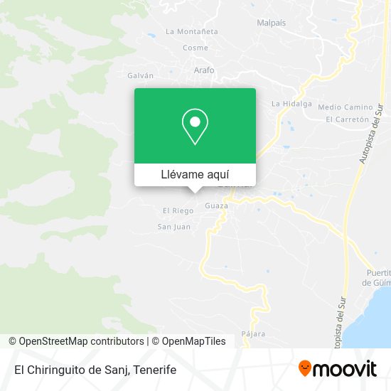Mapa El Chiringuito de Sanj