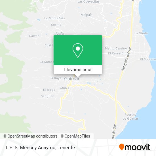 Mapa I. E. S. Mencey Acaymo