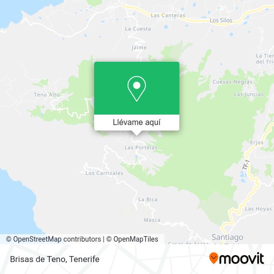 Mapa Brisas de Teno