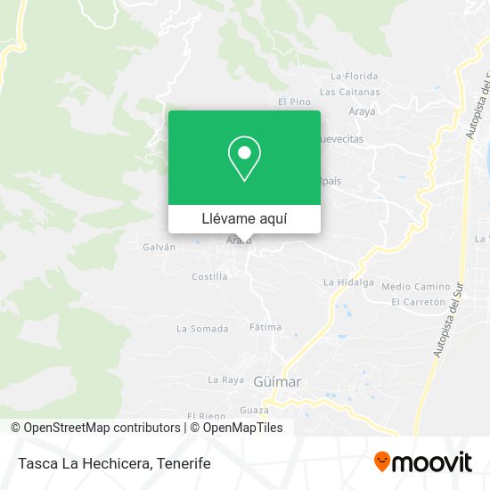Mapa Tasca La Hechicera