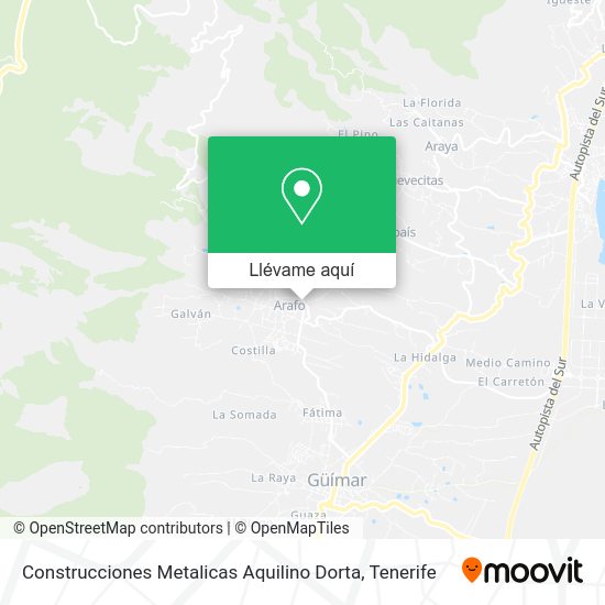 Mapa Construcciones Metalicas Aquilino Dorta
