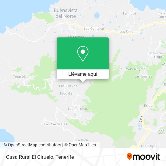 Mapa Casa Rural El Ciruelo