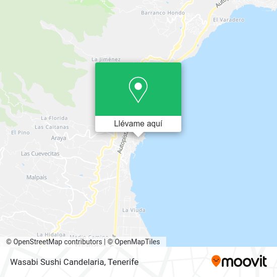 Mapa Wasabi Sushi Candelaria