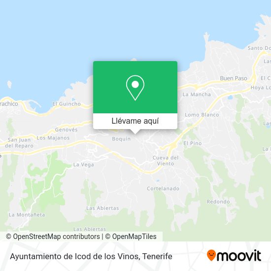 Mapa Ayuntamiento de Icod de los Vinos
