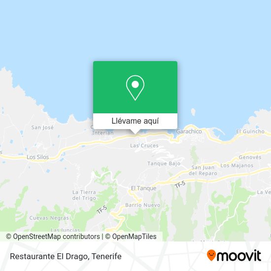 Mapa Restaurante El Drago