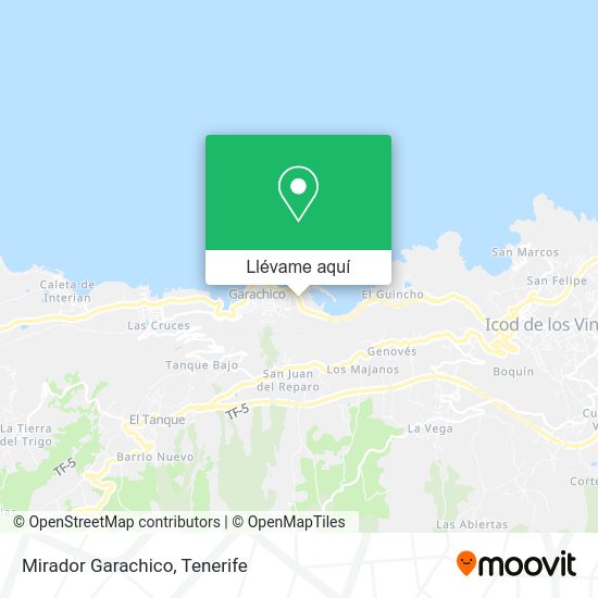 Mapa Mirador Garachico