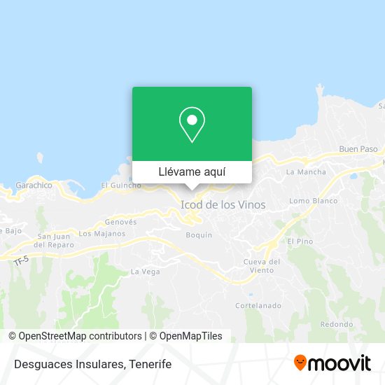 Mapa Desguaces Insulares