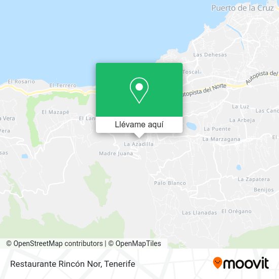Mapa Restaurante Rincón Nor