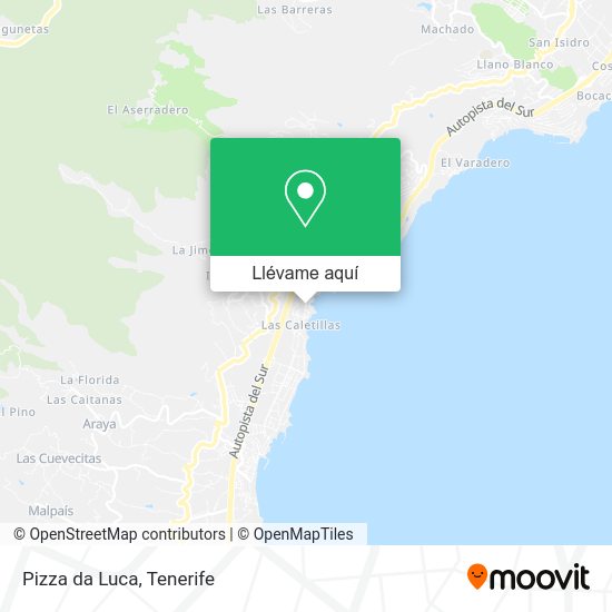 Mapa Pizza da Luca