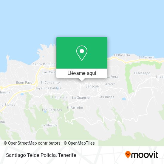 Mapa Santiago Teide Policía