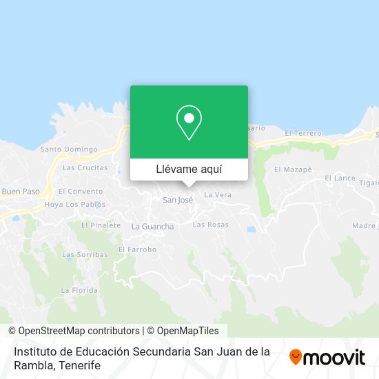 Mapa Instituto de Educación Secundaria San Juan de la Rambla