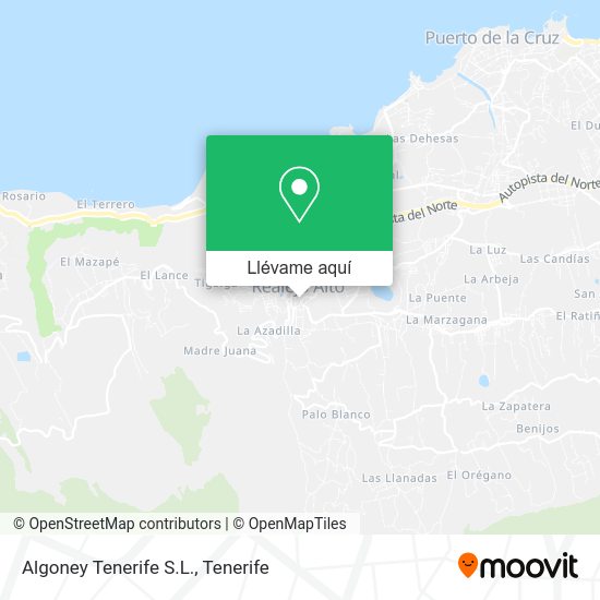 Mapa Algoney Tenerife S.L.