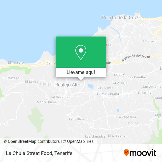 Mapa La Chula Street Food