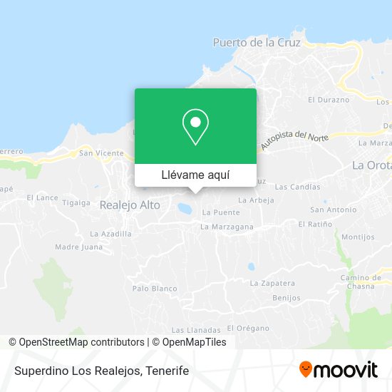 Mapa Superdino Los Realejos