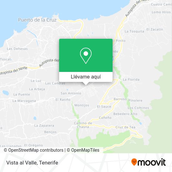 Mapa Vista al Valle