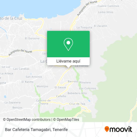 Mapa Bar Cafetería Tamagabri