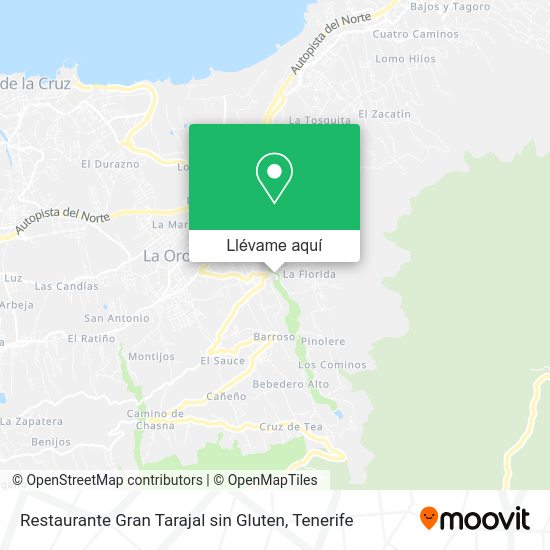 Mapa Restaurante Gran Tarajal sin Gluten