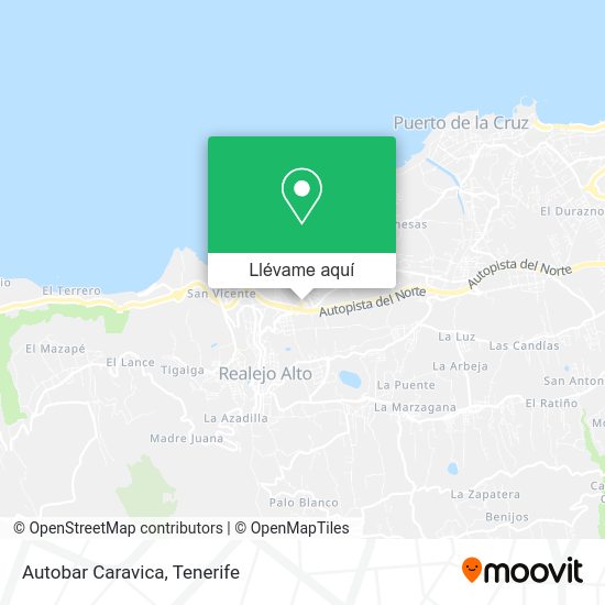 Mapa Autobar Caravica