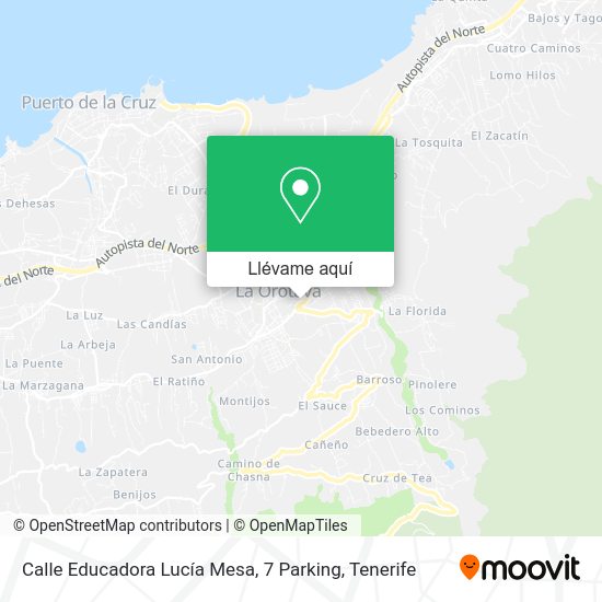 Mapa Calle Educadora Lucía Mesa, 7 Parking