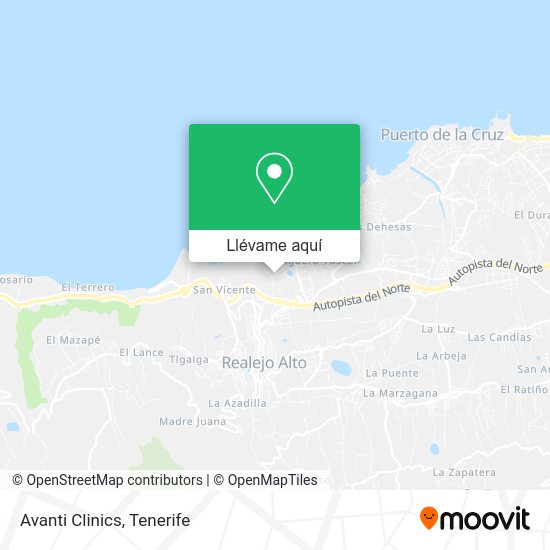 Mapa Avanti Clinics