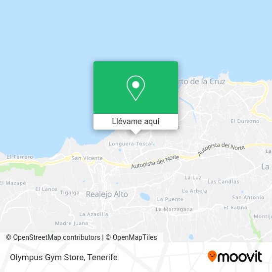 Mapa Olympus Gym Store