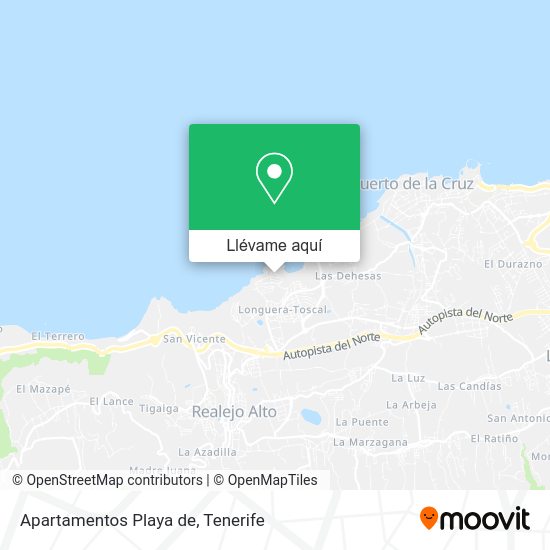 Mapa Apartamentos Playa de
