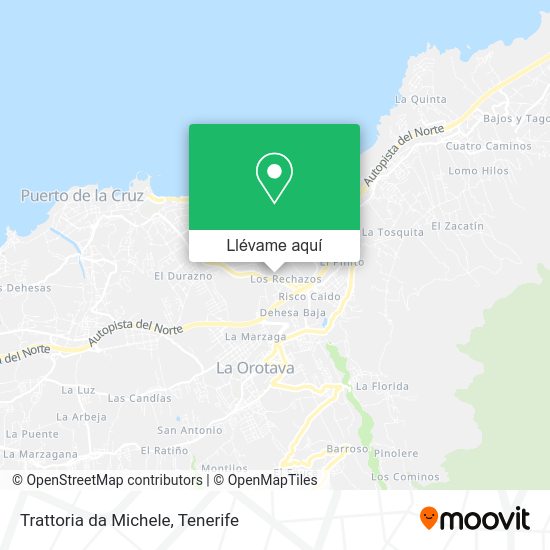 Mapa Trattoria da Michele