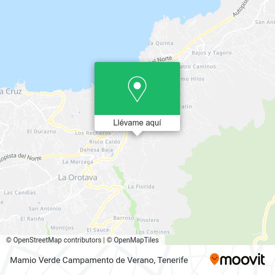 Mapa Mamio Verde Campamento de Verano