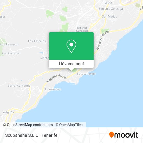 Mapa Scubanana S.L.U.