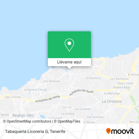 Mapa Tabaqueria Licorería G