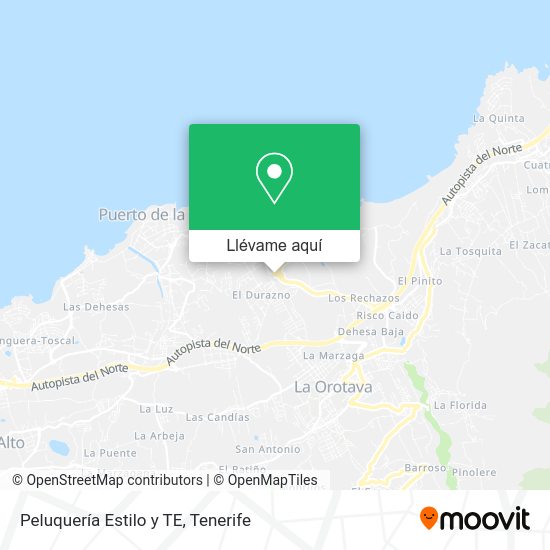 Mapa Peluquería Estilo y TE