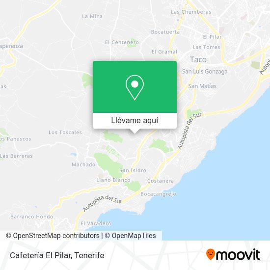 Mapa Cafetería El Pilar