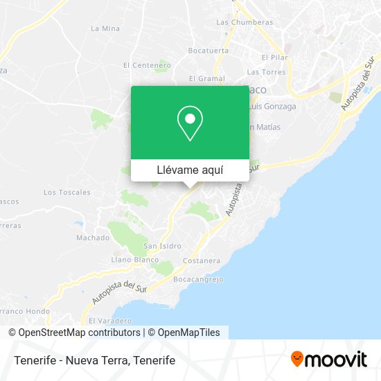 Mapa Tenerife - Nueva Terra