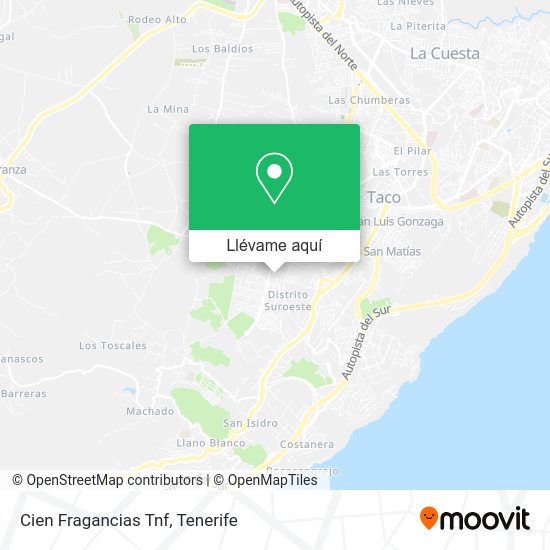 Mapa Cien Fragancias Tnf