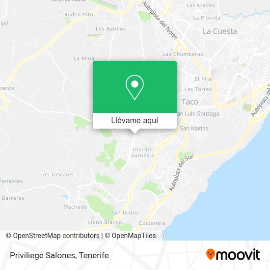 Mapa Priviliege Salones