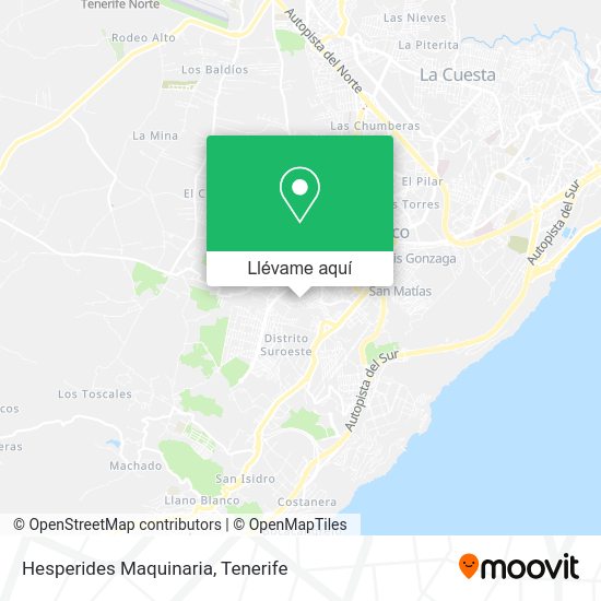 Mapa Hesperides Maquinaria